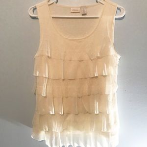 Chico’s Ruffled Fancy Top